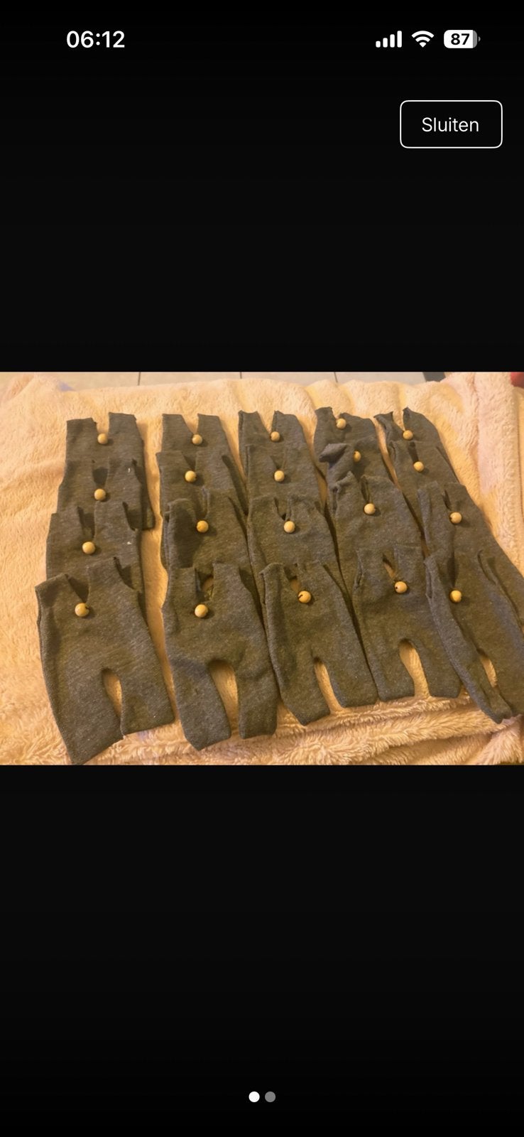 Mini salopetjes doopsuiker, Ophalen of Verzenden