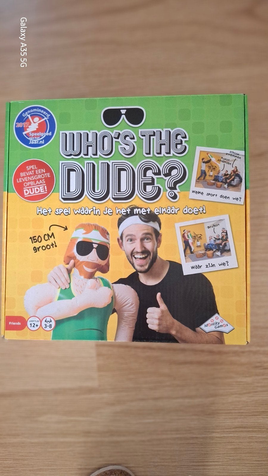 gezelschapspel duds, Ophalen