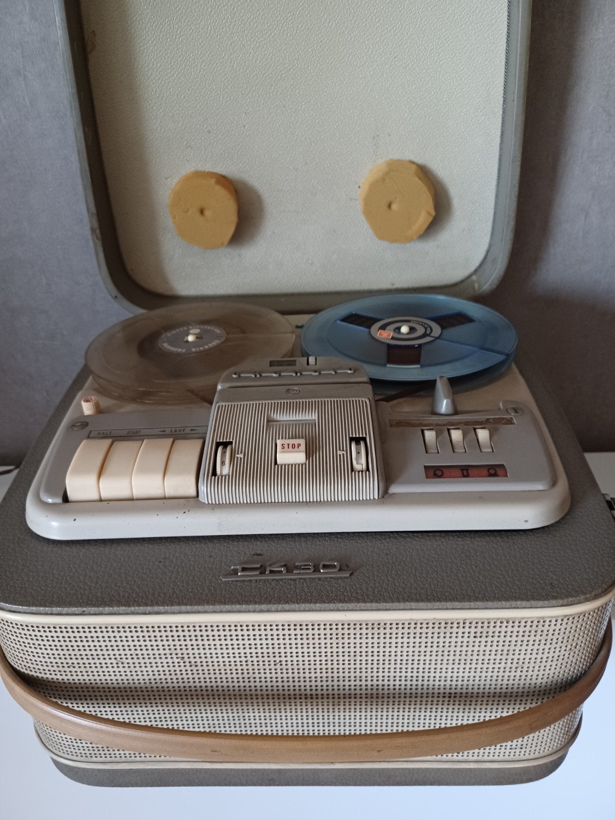 Vintage bandopnemer, Grundig TK 30., TV, Hi-fi & Vidéo, Enlèvement, Avec bandes