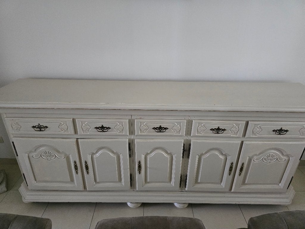 Massieve eetkamerkast met 5 laden, Ophalen, Gebruikt, Met lade(s)