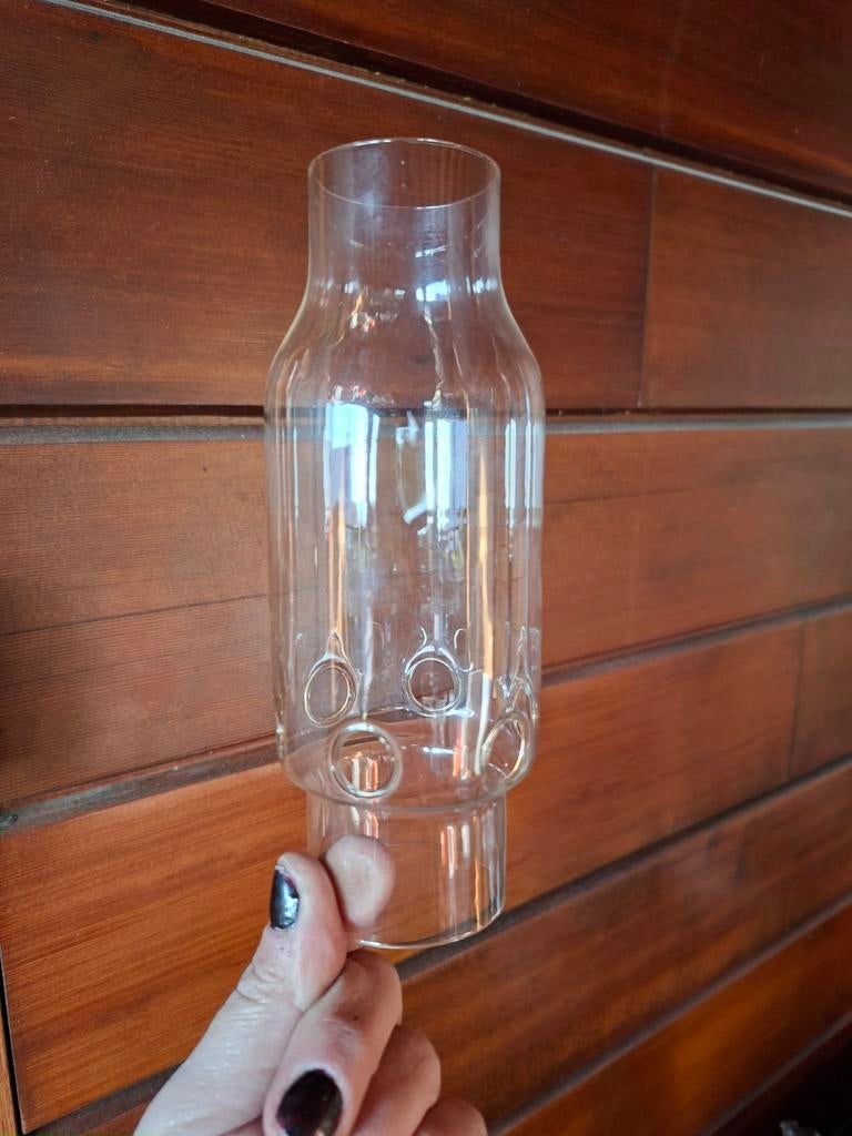 Tube  en verre pour lampe a pétrole vintage, Enlèvement ou Envoi