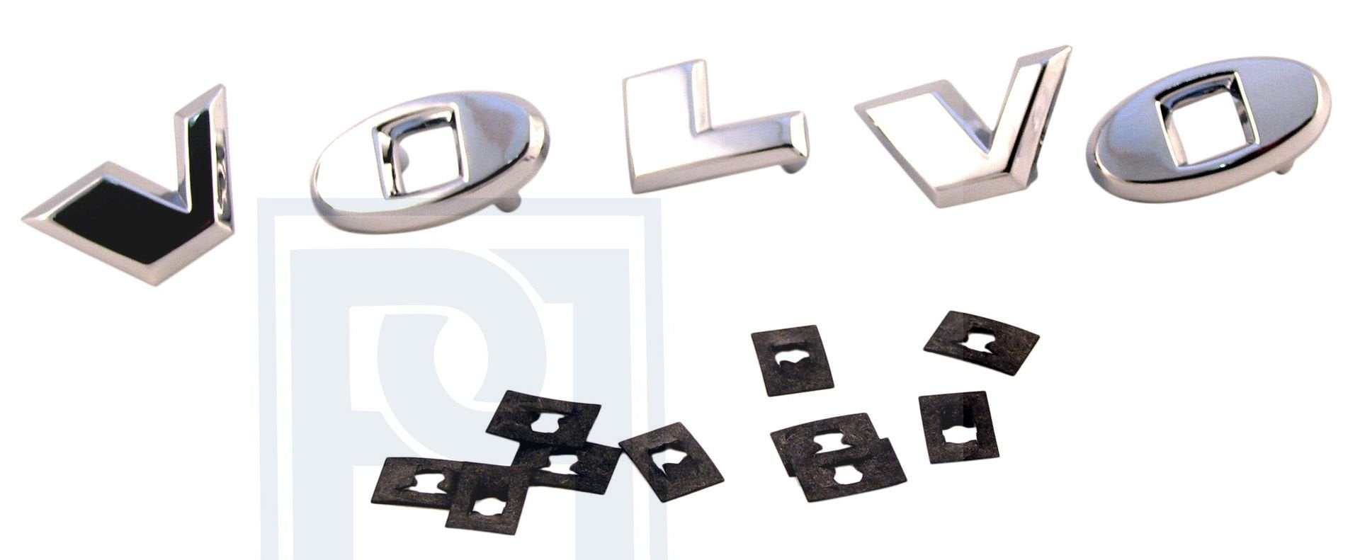 Volvo Letterset VOLVO zilver Amazon motorkap +P1800 koffer o, Ophalen of Verzenden, Nieuw, Volvo