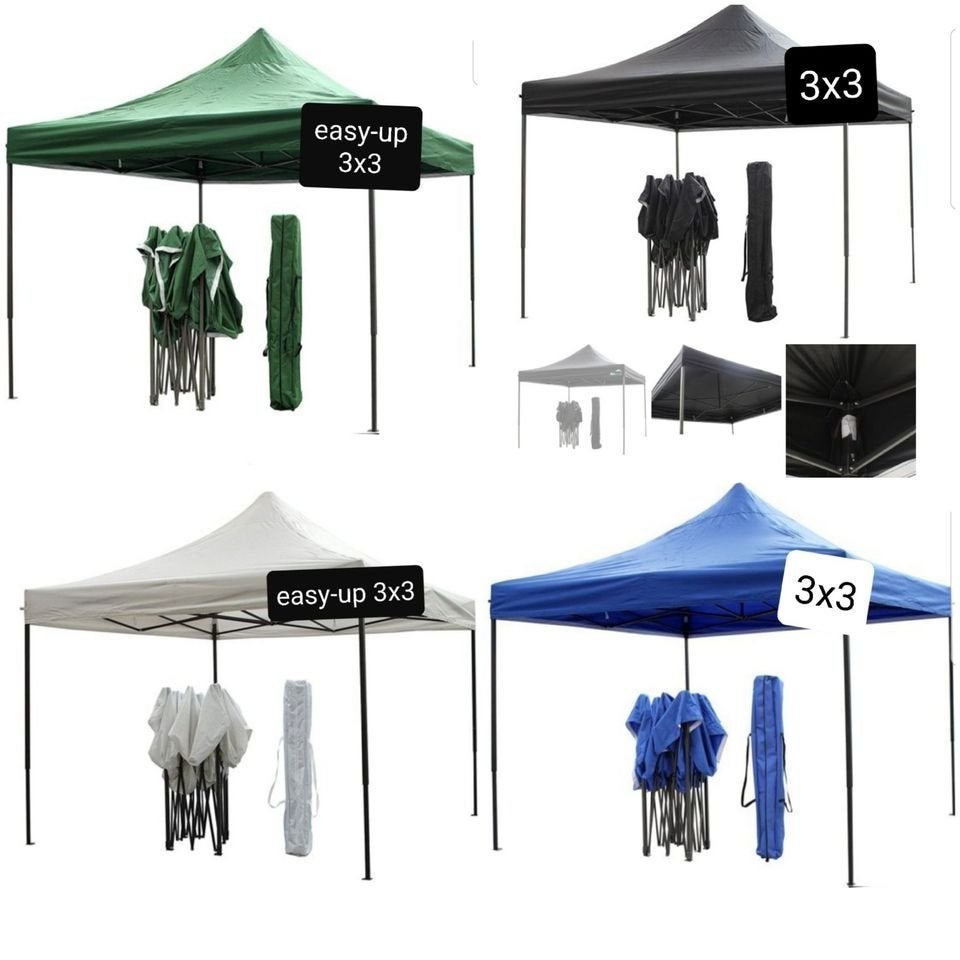 partytenten nieuw easy-up 3x3m in verschillende kleuren, Tuin en Terras, Partytenten, Ophalen, Nieuw