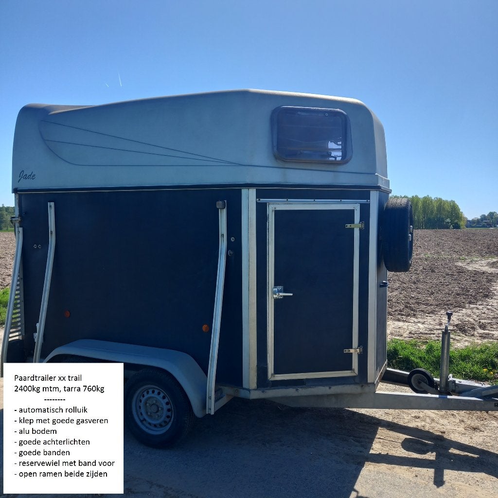 Remorque pour chevaux, 2 chevaux, max 2400 kg mtm, Enlèvement, Utilisé, Aluminium, Remorque 2 chevaux