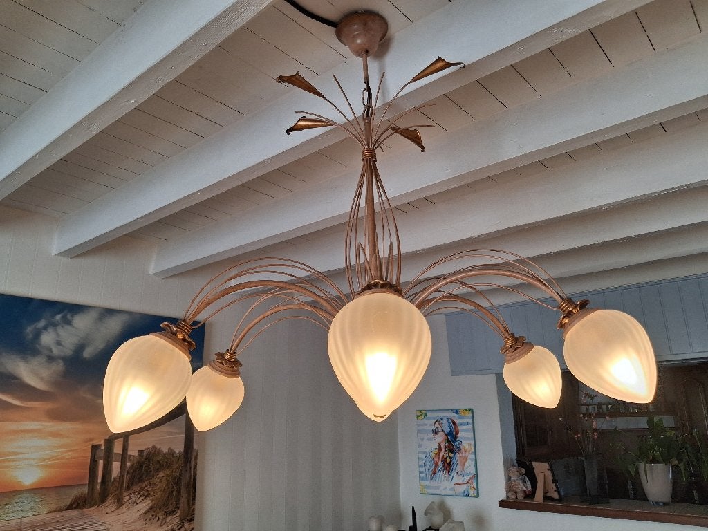 luster, Huis en Inrichting, Ophalen, Overige fittingen, Glas, Landelijk