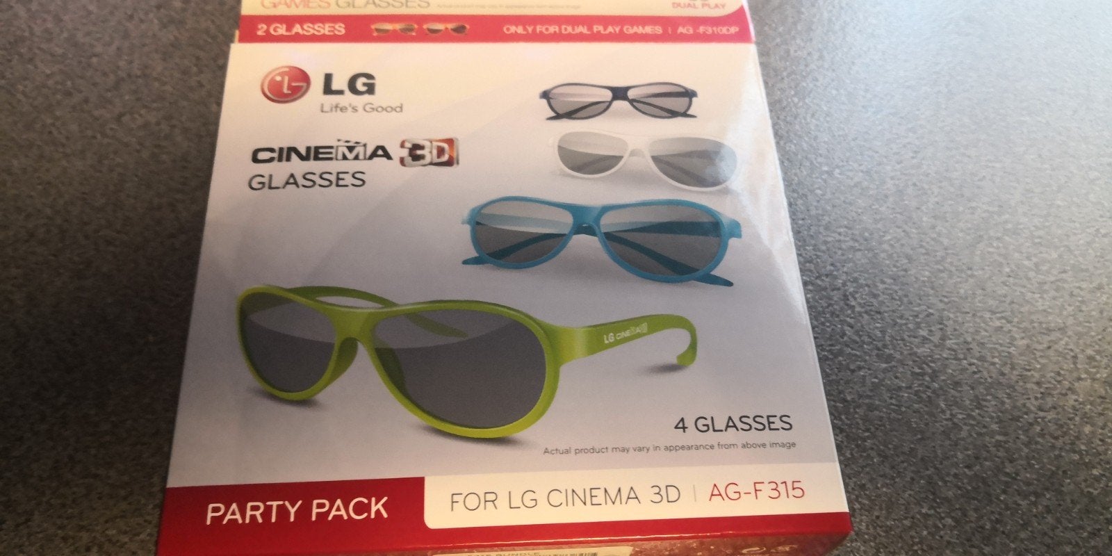 4x lg cinema 3d + set dual play passieve 3d brillen, Ophalen of Verzenden, Zo goed als nieuw