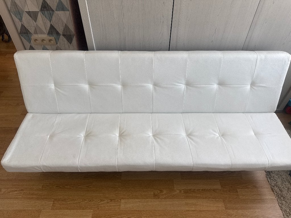 Zetel/ slaapbank, Ophalen, Kunststof, Gebruikt, Driepersoons