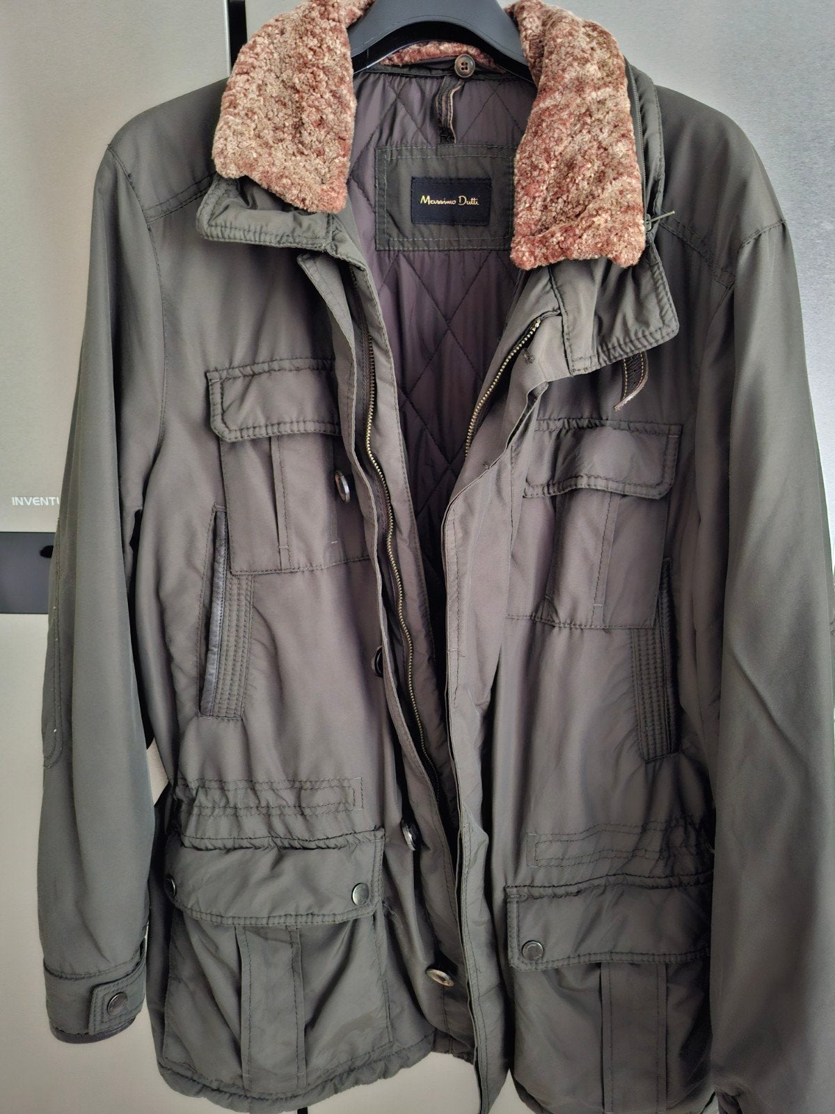 Massimo Dutti winterjas XL, Ophalen, Maat 56/58 (XL), Oranje, Zo goed als nieuw