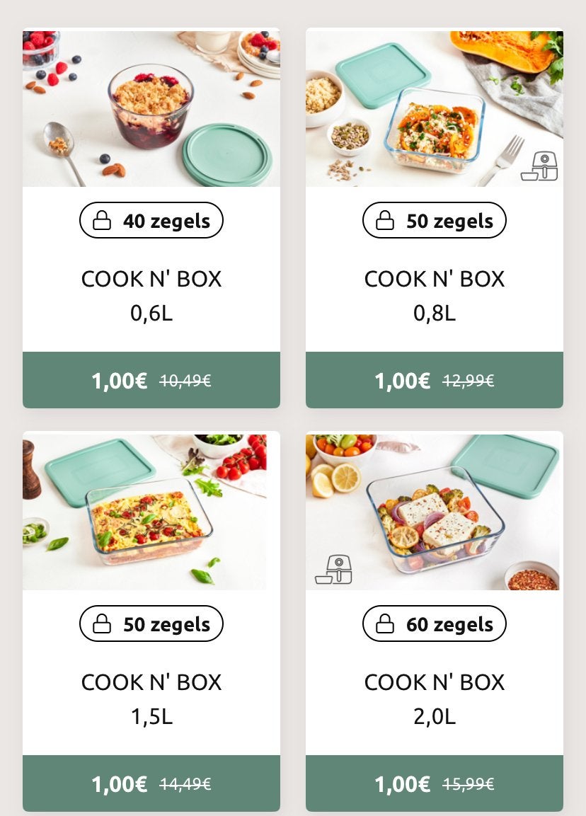 Zegels pyrex carrefour