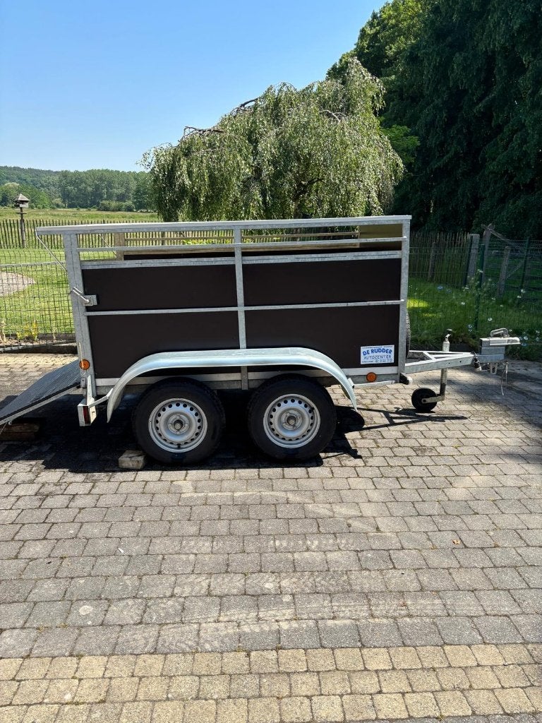 Dubbelassige veetrailer 750 kg voor schapen en geiten, Auto diversen, Aanhangers en Bagagewagens, Ophalen, Gebruikt