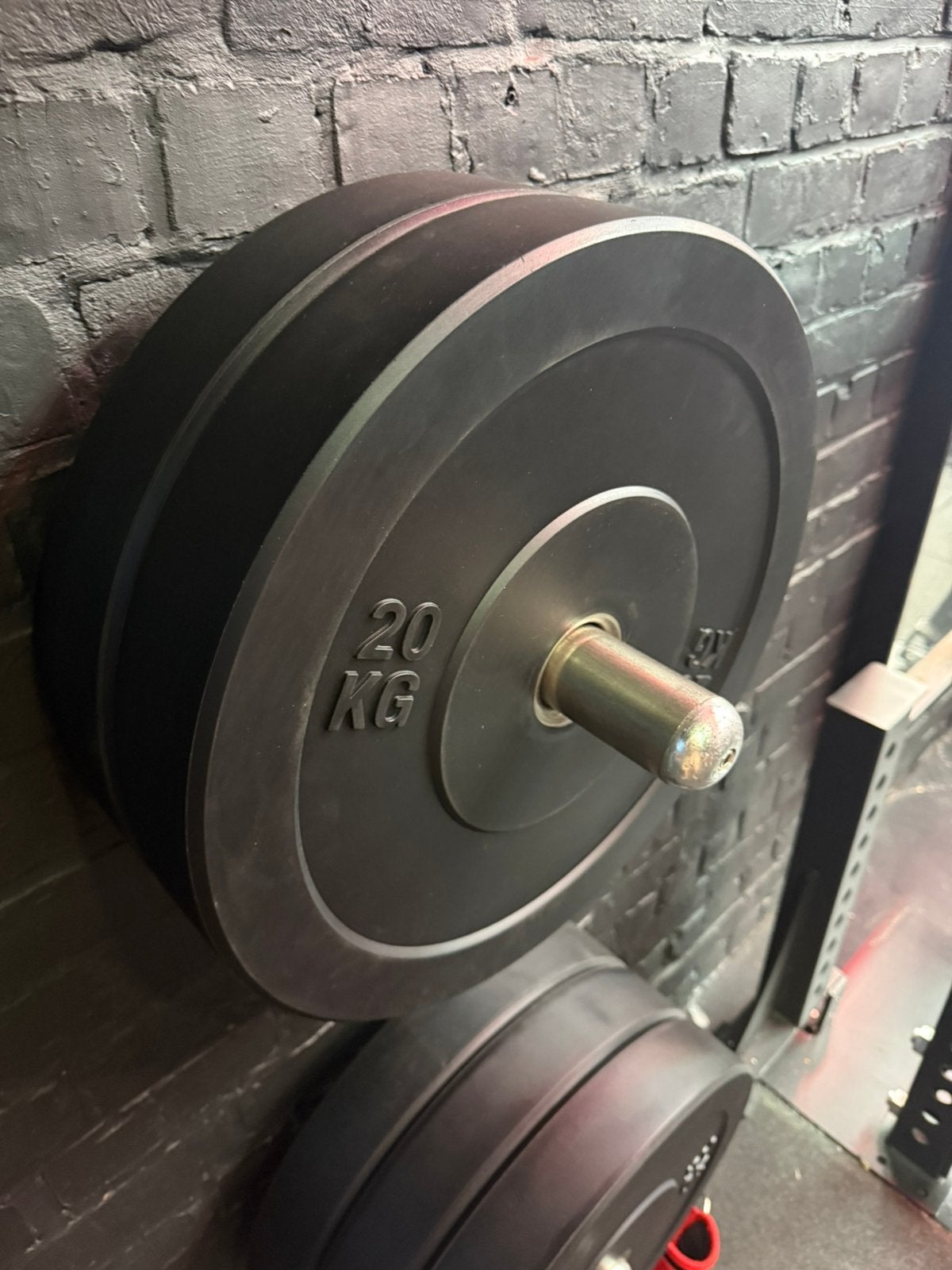 260 kg bumper plates — 50 mm Olympic — nieuwstaat, Ophalen, Zo goed als nieuw, Halterschijven