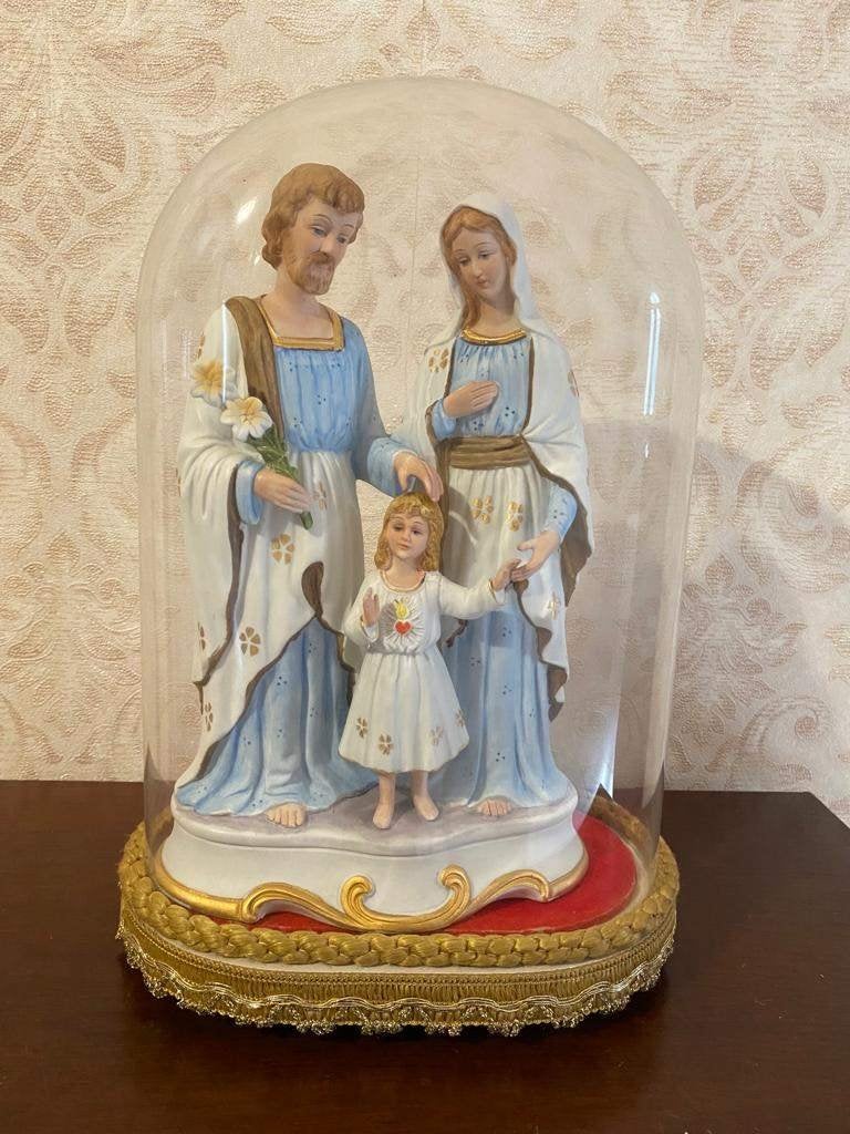 Heilige Familie onder ovalen stolp, Antiek en Kunst, Ophalen