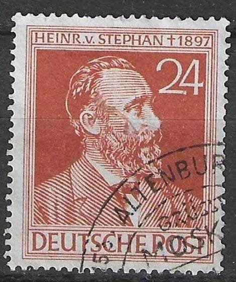 Allemagne A.A.S. 1947 - Yvert 53 - Heinrich von Stephan (ST), Envoi, Affranchi