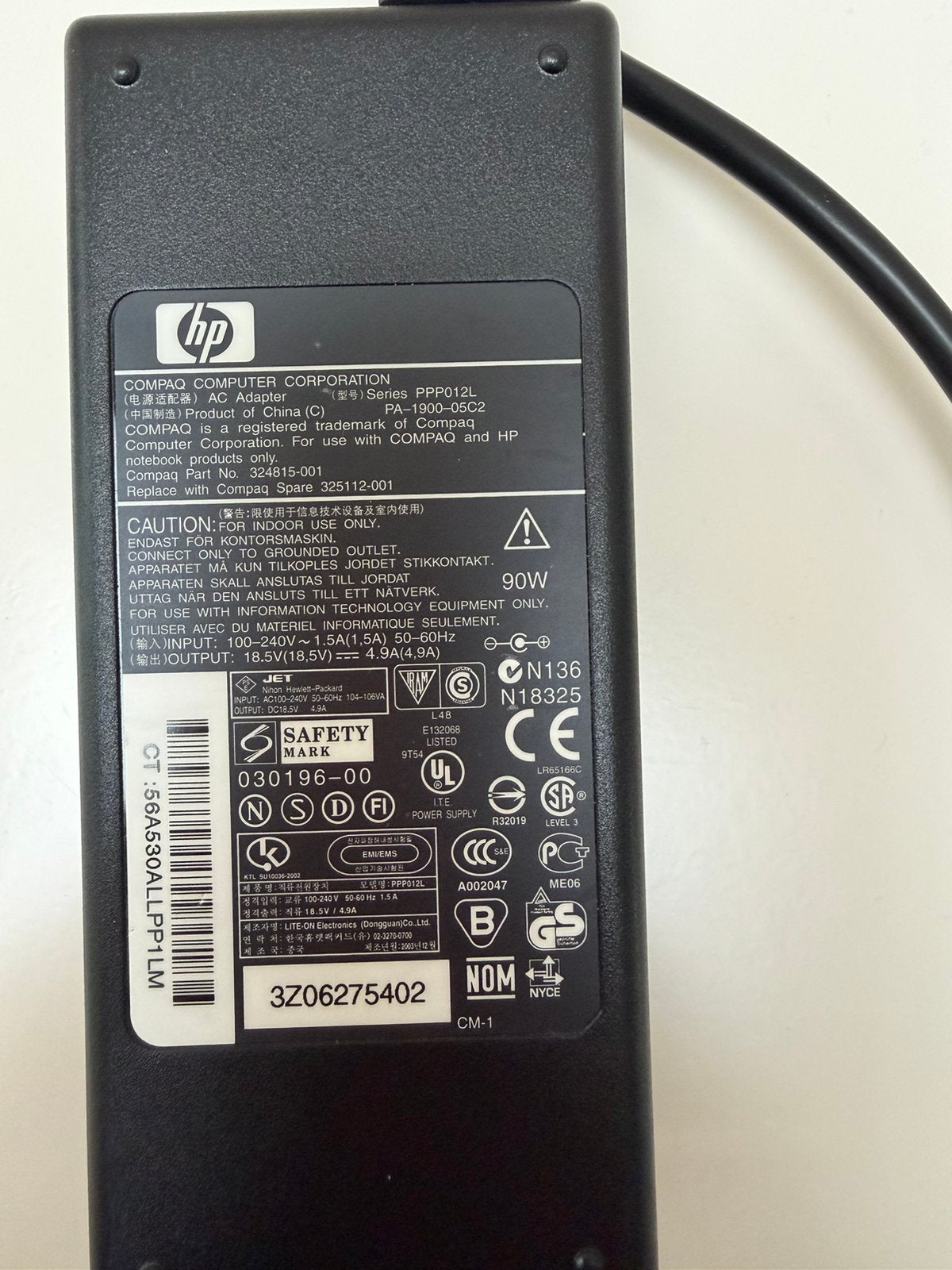 HP laptop lader, Computers en Software, Ophalen of Verzenden, Zo goed als nieuw