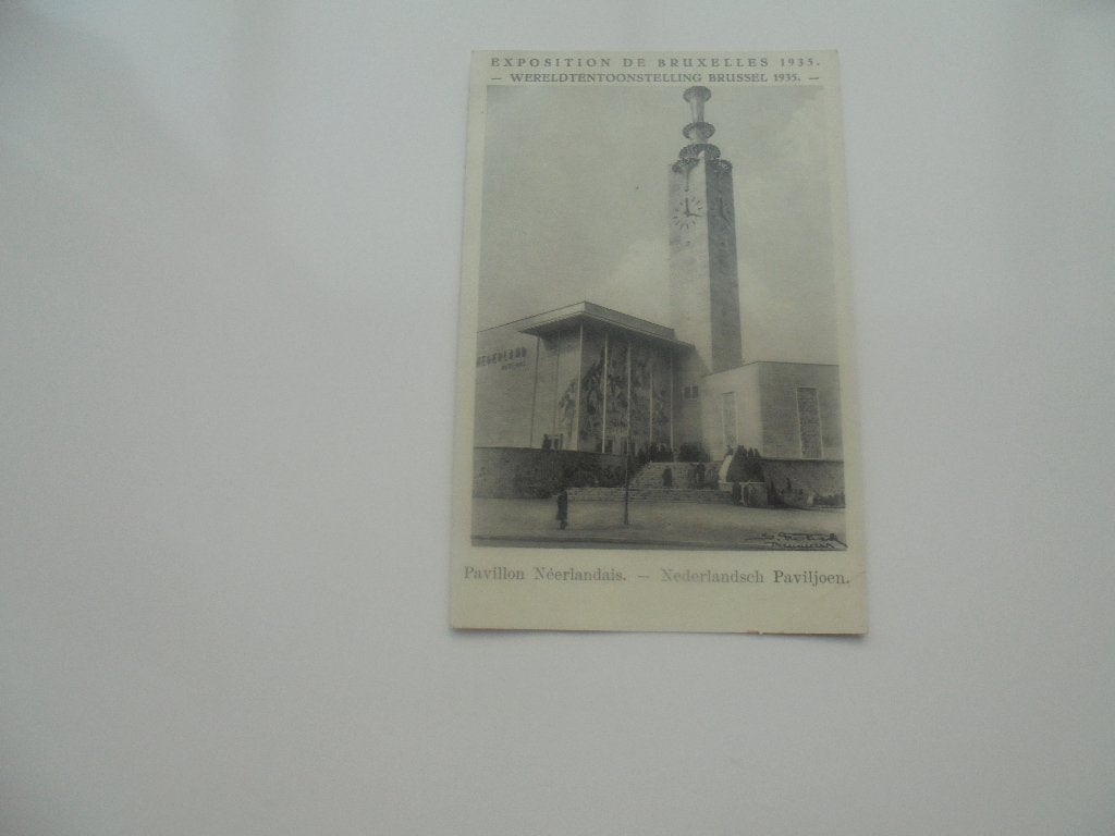 brussel expo 1935 -nederlands paviljoen, Verzamelen, Verzenden, 1920 tot 1940, Ongelopen, Brussel (Gewest)