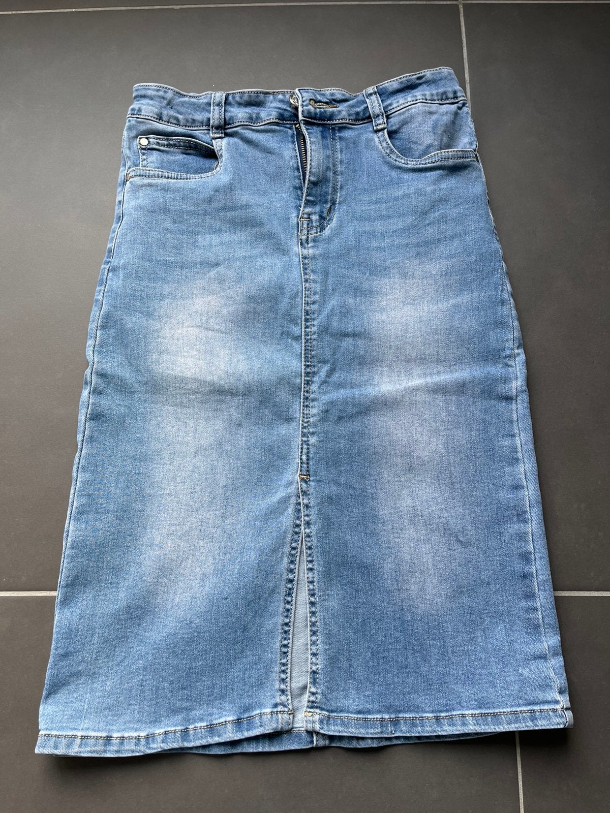 Jeansrok half lang 12 jaar, Ophalen of Verzenden, Zo goed als nieuw