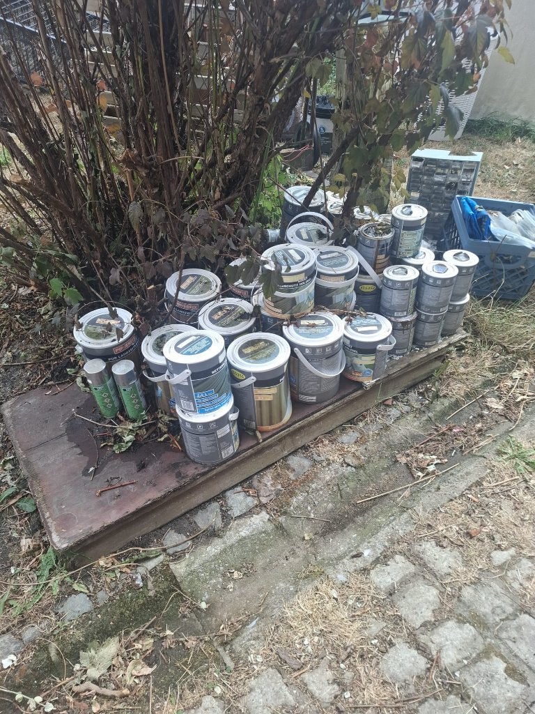 lot de pots neufs lazure & peinture bois et facade, Bricolage & Construction, Neuf, Autres couleurs, 20 litres ou plus, Enlèvement