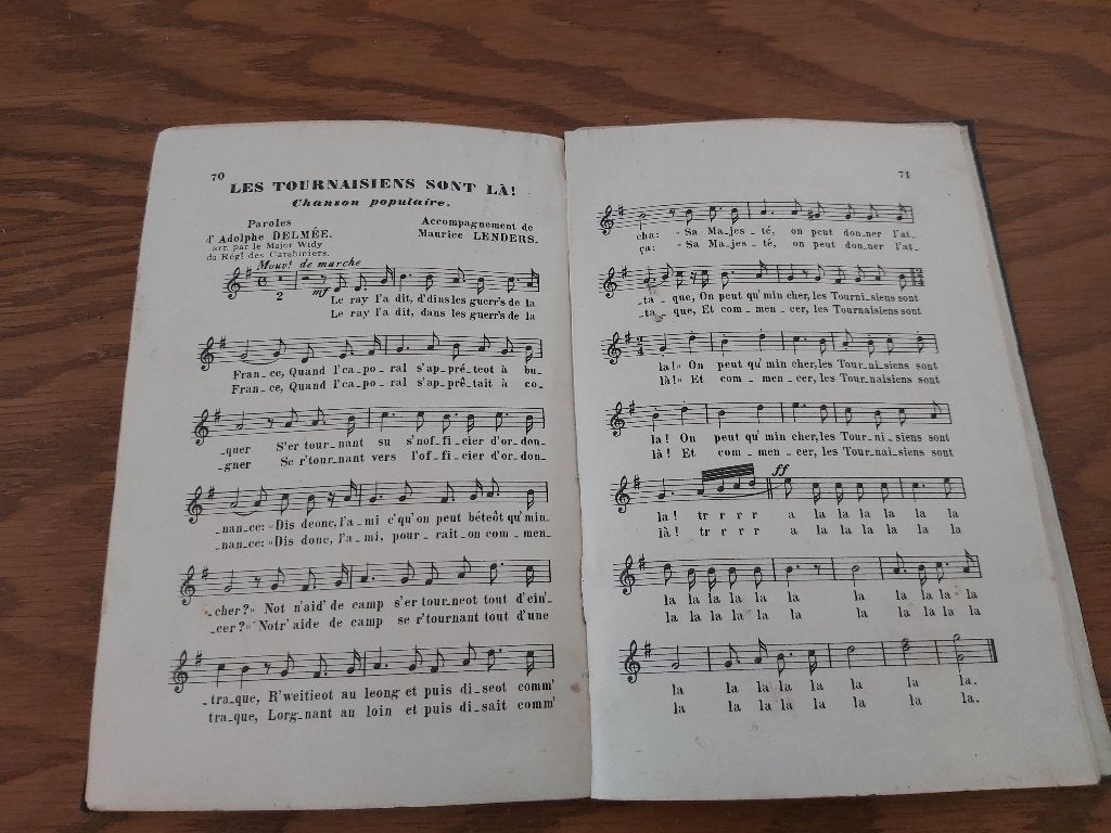 Leger Armée België Belgique Lied Chants Zang Trompet Troep, Verzamelen, Militaria | Algemeen, Ophalen of Verzenden, Boek of Tijdschrift