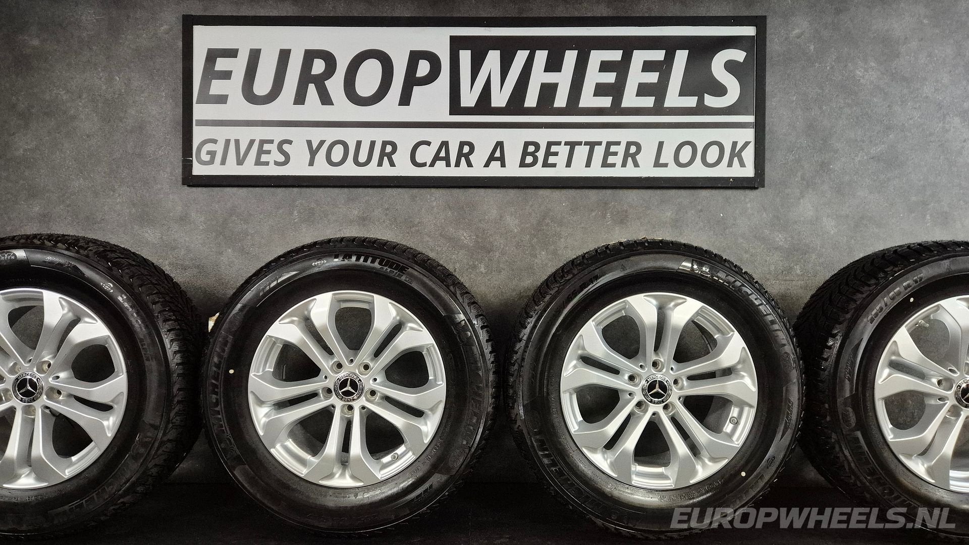 17 inch Mercedes GLC X253 originele velgen winterbanden, Neuf, Pneus et Jantes, Pneus hiver, Véhicule de tourisme