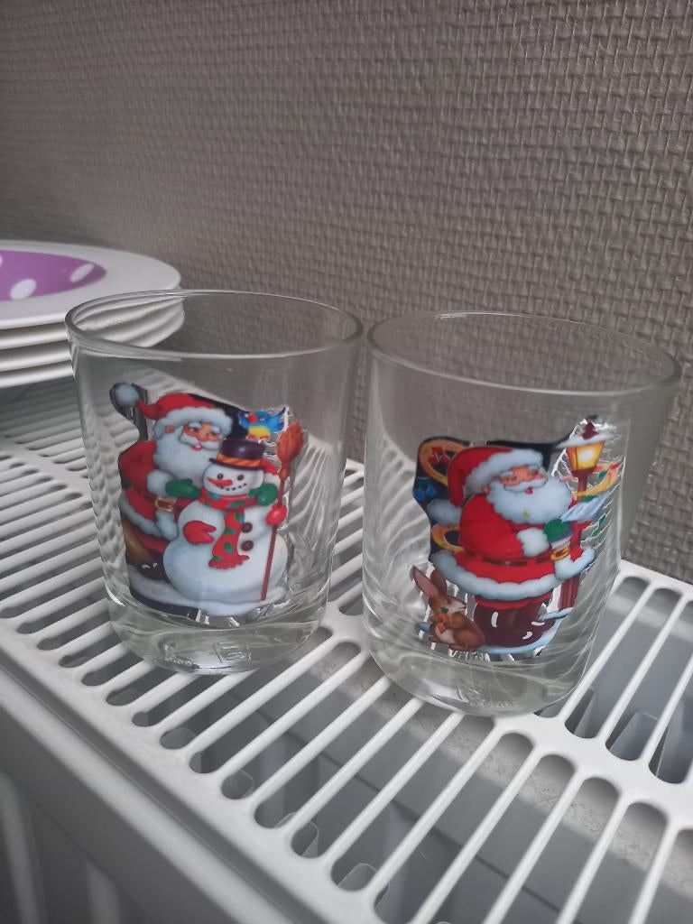 2 verres à boire de Noël, Enlèvement ou Envoi, Neuf, Verre, Verre ou Verres