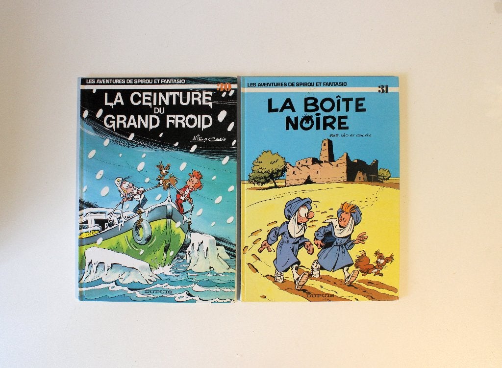 Spirou 2 albums cartonnés 30 & 31 1ère édition, réimpression, Livres, Plusieurs BD, Enlèvement ou Envoi, Utilisé, Nic et Cauvin