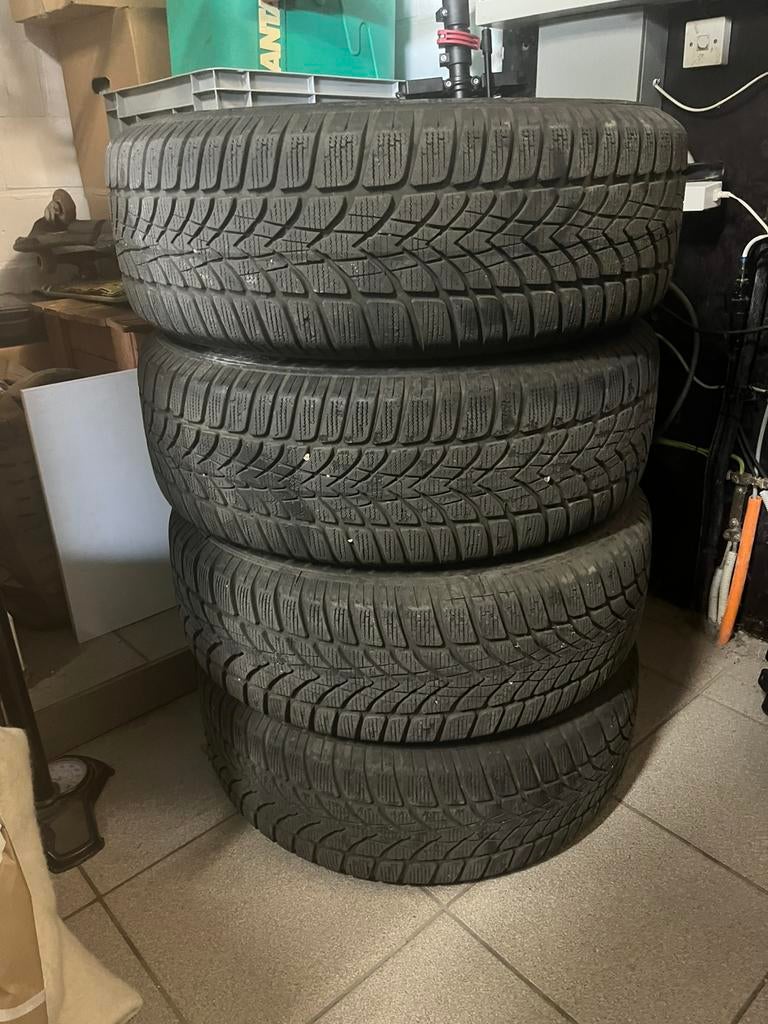 Winterbanden op stalen velg, Ophalen, Gebruikt, 16 inch, Banden en Velgen