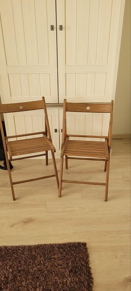 Twee vouwstoelen trek ikea, Tuin en Terras, Ophalen