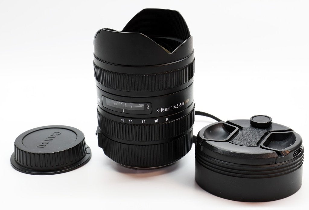 Sigma AF 8-16mm f/4.5-5.6 DC HSM (Canon EF-S), Sigma, Zo goed als nieuw, Zoom, Canon EF-S