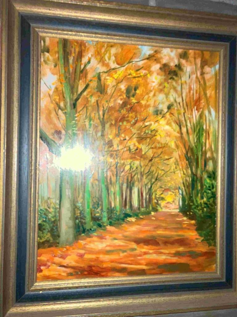 Schilderij " Dreef hof van Liere", Antiek en Kunst, Ophalen