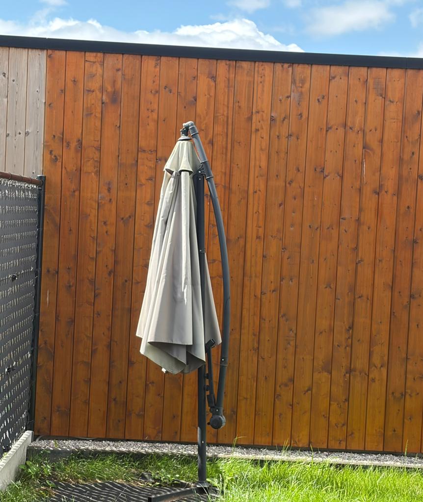 Parasol, Ophalen, Gebruikt, Zweefparasol, Kantelbaar