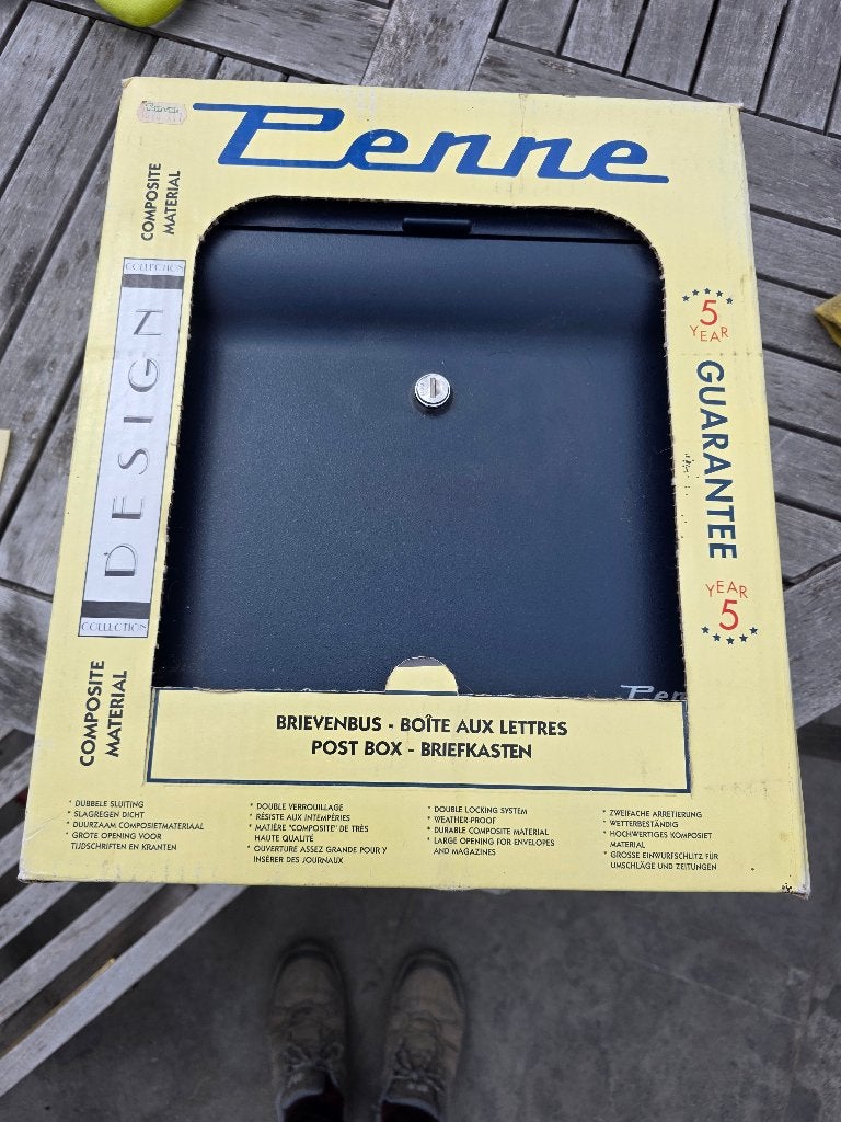 Brievenbus Penne Design, Tuin en Terras, Ophalen, Nieuw, Kunststof