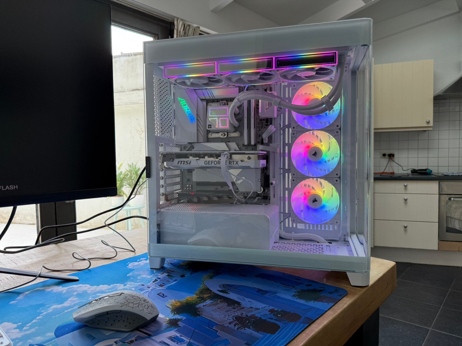 Witte game pc intel i9 14900K gaming, Computers en Software, Desktop Pc's, Ophalen, Zo goed als nieuw, Gaming, SSD