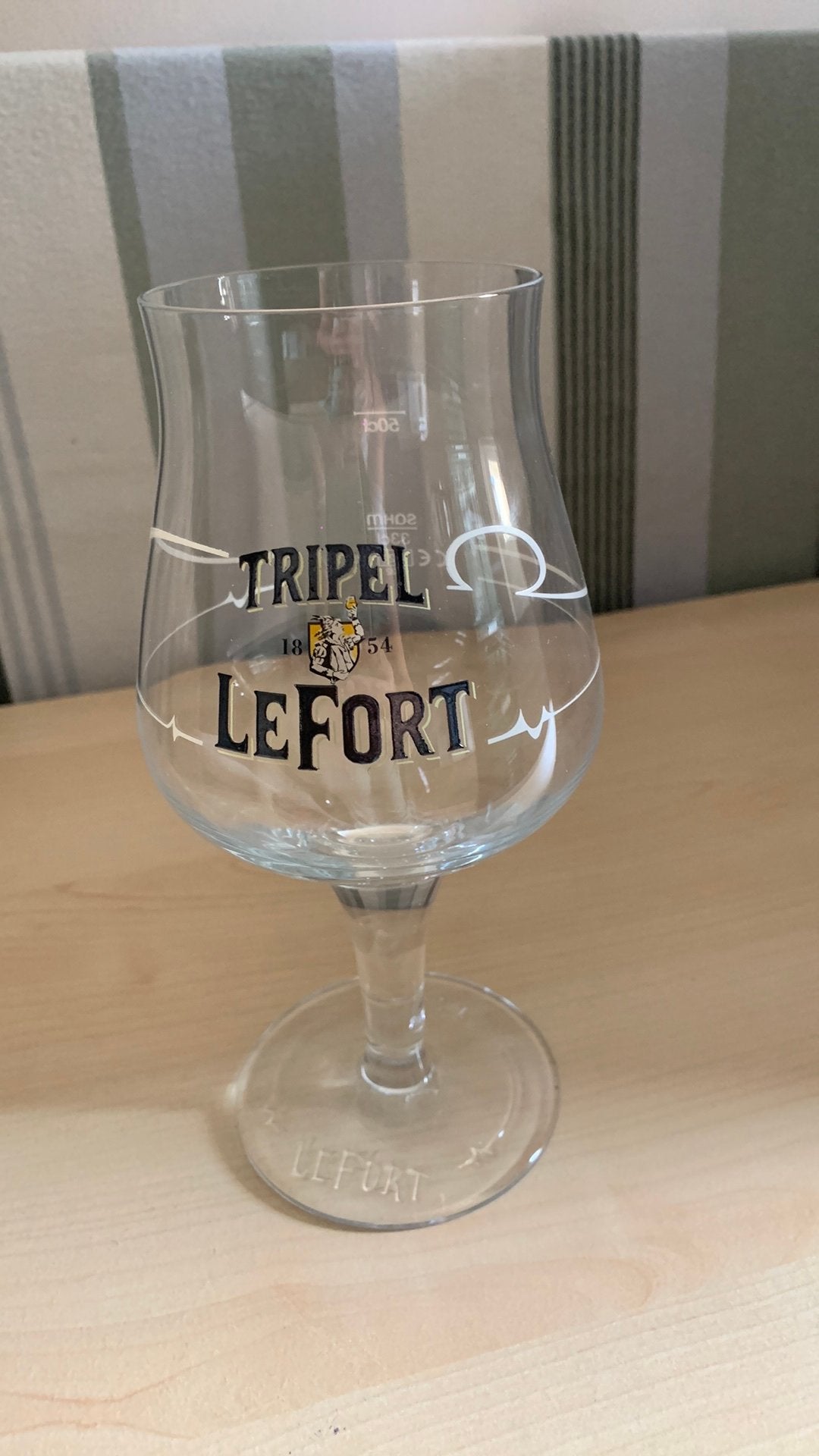 4x Tripel Le Fort glazen, Ophalen, Nieuw, Bierglas