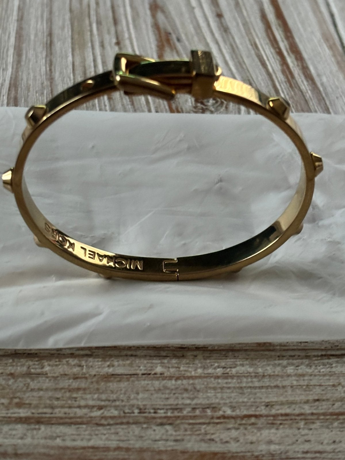 Michael Kors armband verguld nieuw., Ophalen of Verzenden, Nieuw, Goud, Overige materialen