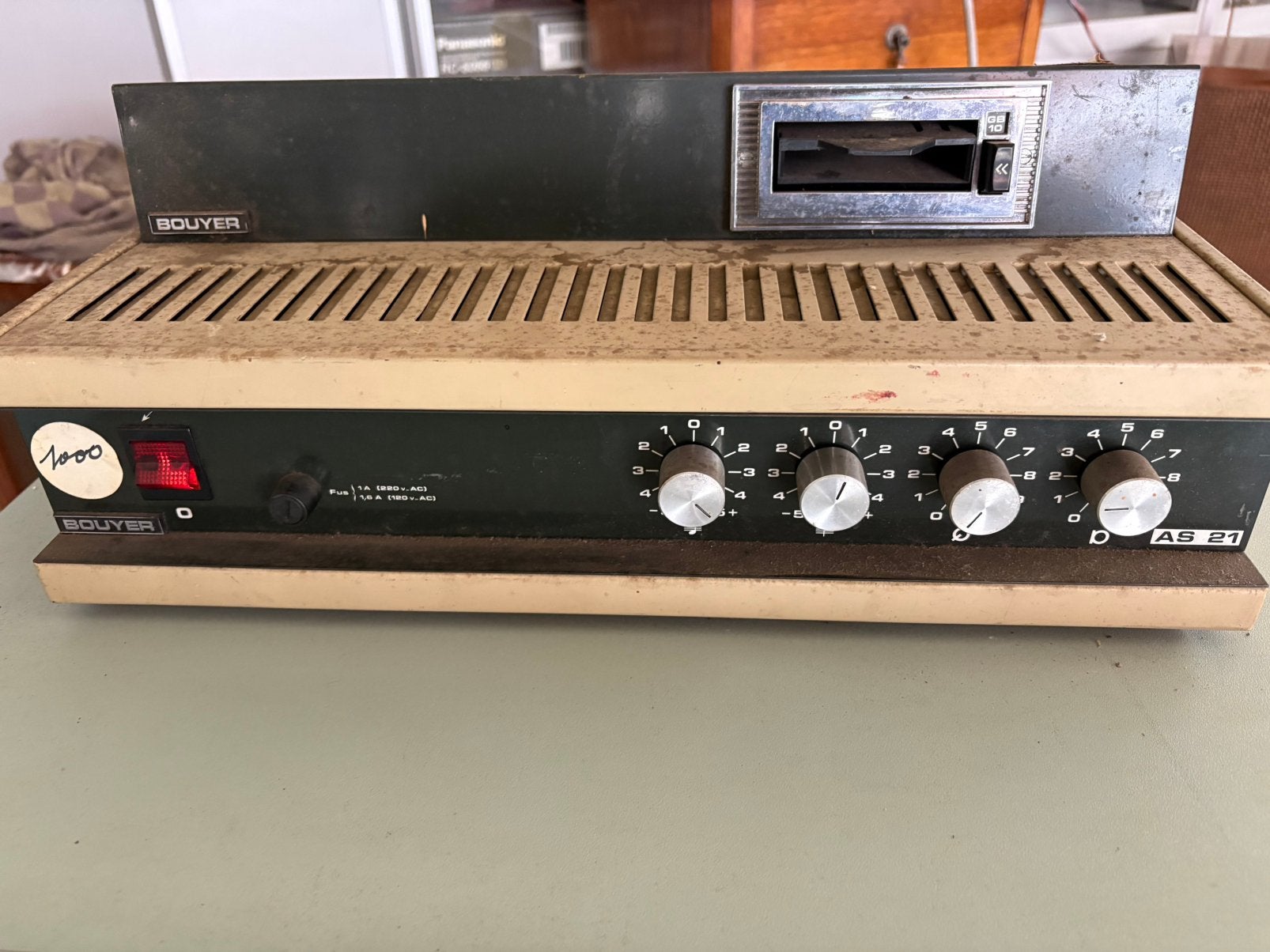 Amplificateur Vintage Bouyer AS 21-a (20W RMS) — PA/Sono, Enlèvement ou Envoi