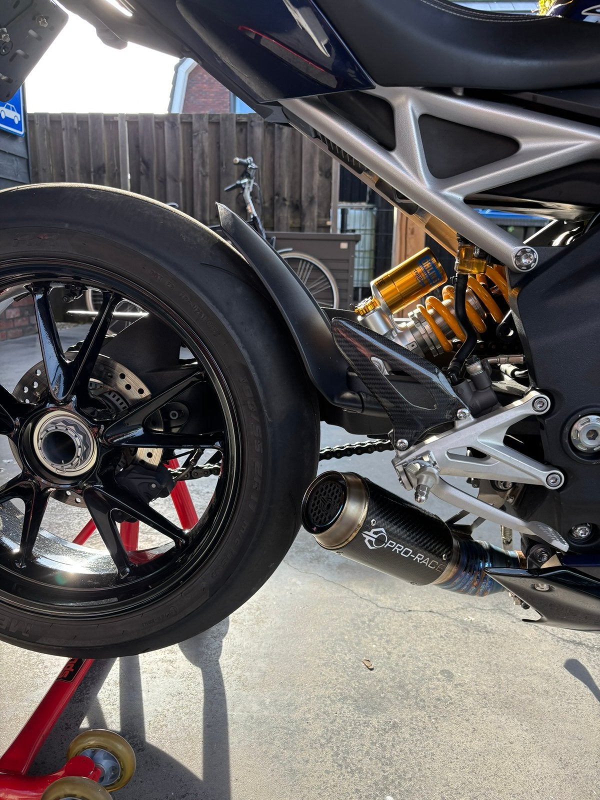 Pot d'échappement Pro Race Triumph Speed Triple 1200rs, Motos, Enlèvement ou Envoi, Utilisé