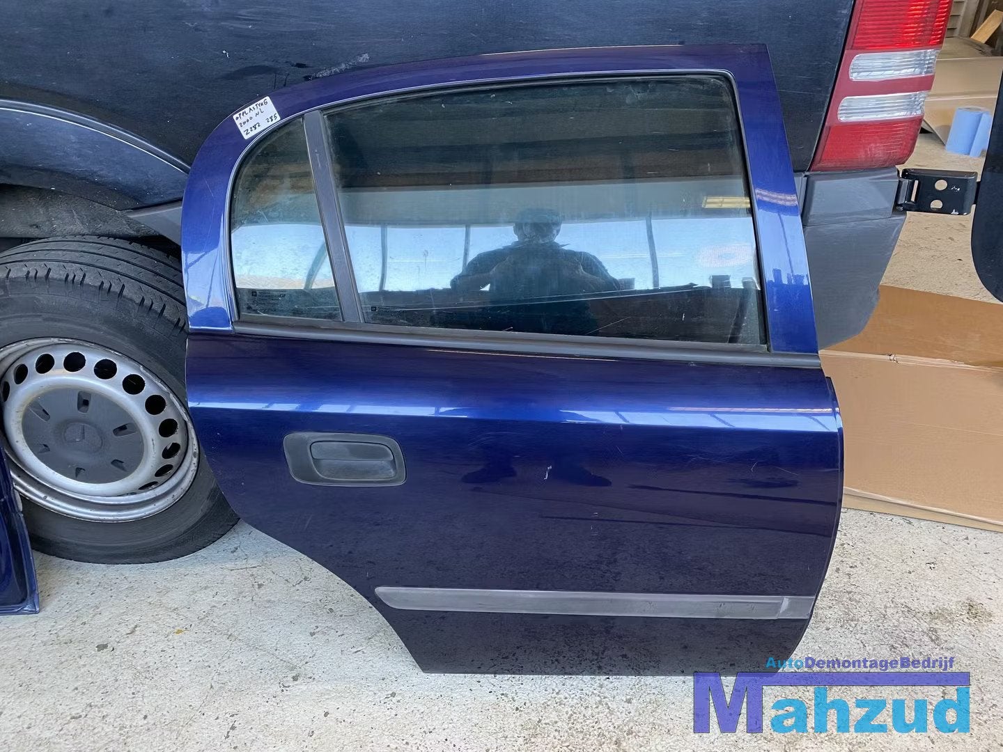 OPEL ASTRA G BLAUW Z282 rechts Achter deur portier 5 deurs, Opel Automobile GmbH, Porte, Arrière, Opel