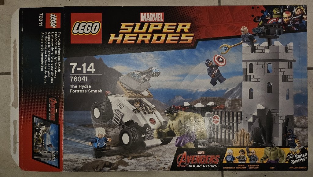 Lego 76041 The Hydra Fortress Smash, Inclusief instructies, Marvel, Lego, Ophalen of Verzenden
