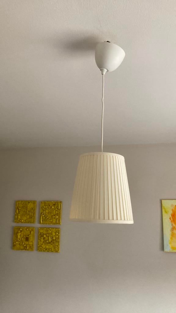 Lampe suspension blanche, Maison & Meubles, Enlèvement ou Envoi, Comme neuf
