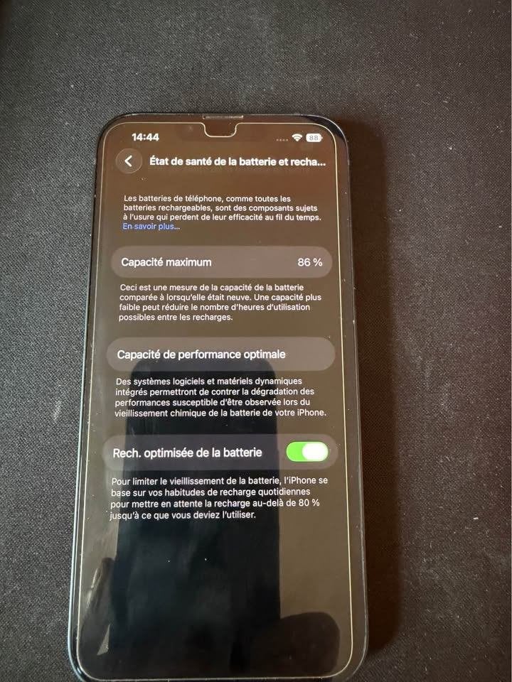 Iphone 13 128 gb midnight, 128 GB, 86 %, IPhone 13, Comme neuf