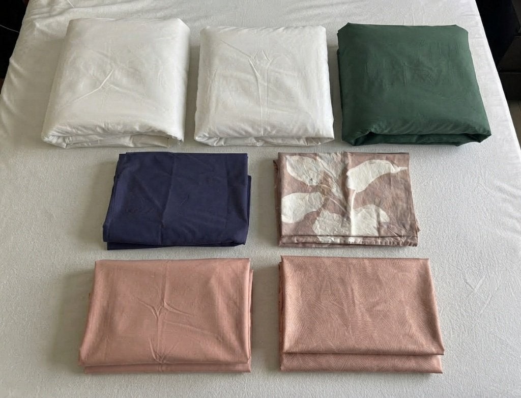 Lot de linge de lit et de taies d'oreiller, Enlèvement, Utilisé, Deux personnes, Blanc