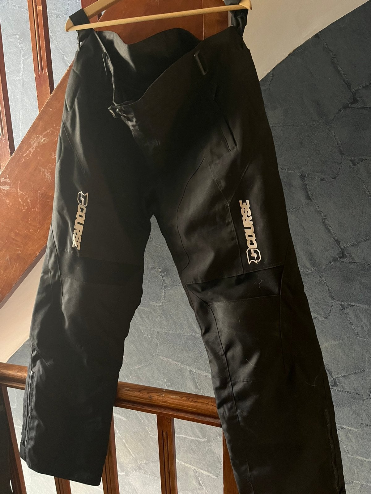 Moto Broek Zwart maat 60, Ophalen, Gedragen, Zwart