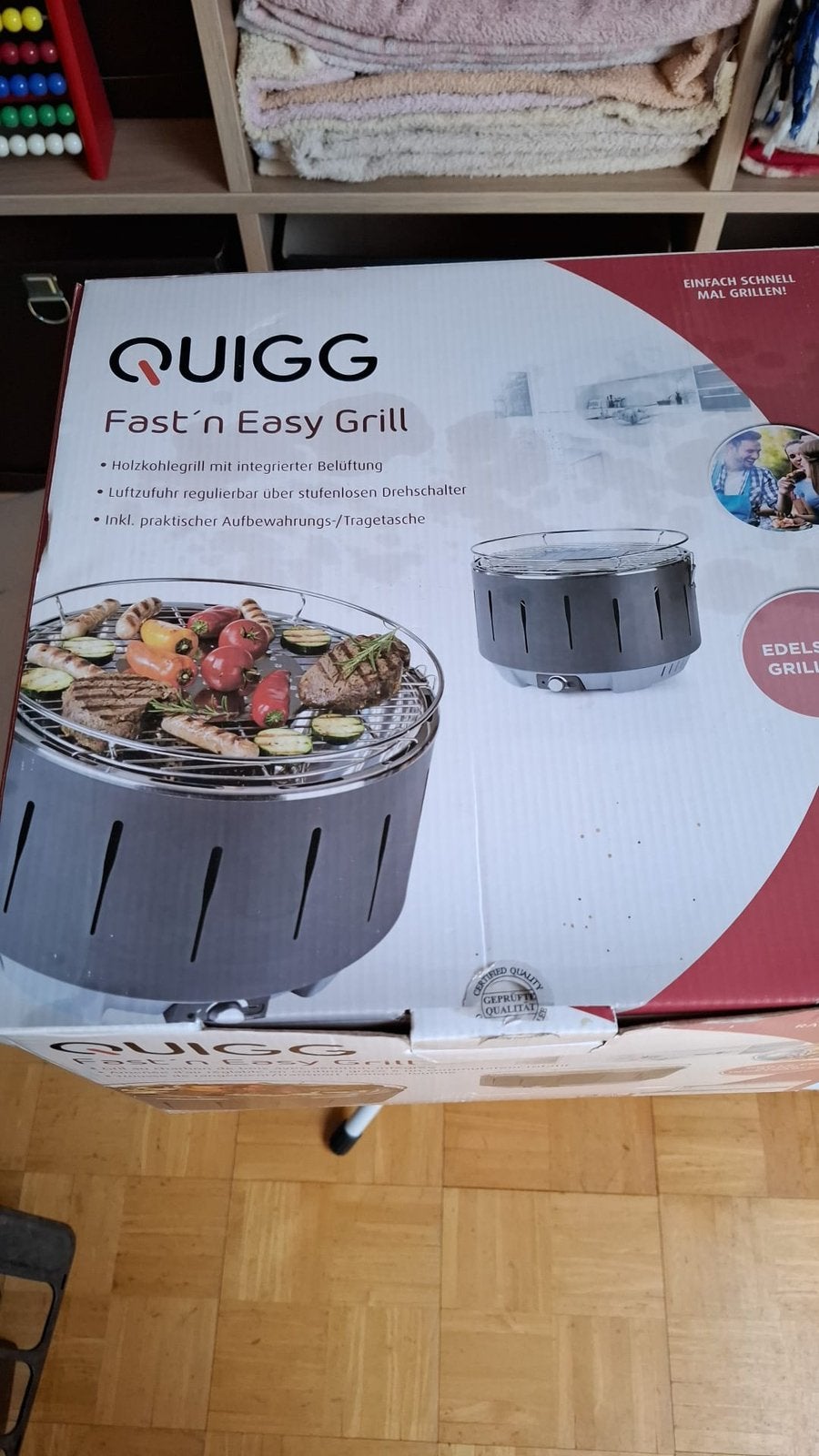 Barbecue rapide et facile Quigg, Enlèvement, Comme neuf