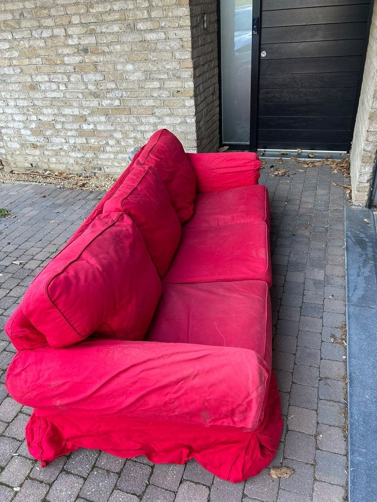 gratis 3-zit zetel IKEA, Enlèvement, Utilisé, Trois personnes, Banc droit