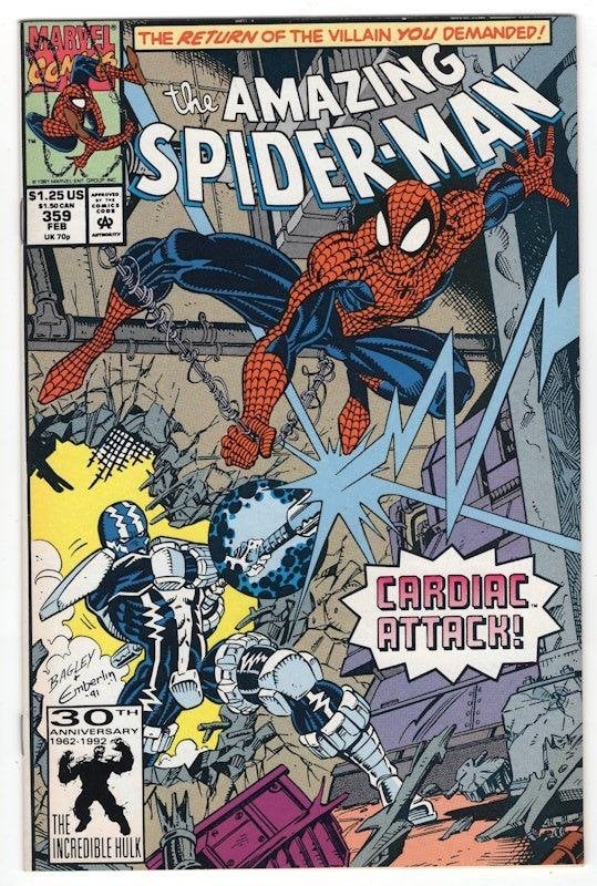 Amazing Spider-Man (Marvel, 1ère série 1963) #359, Comics, Enlèvement ou Envoi, Comme neuf