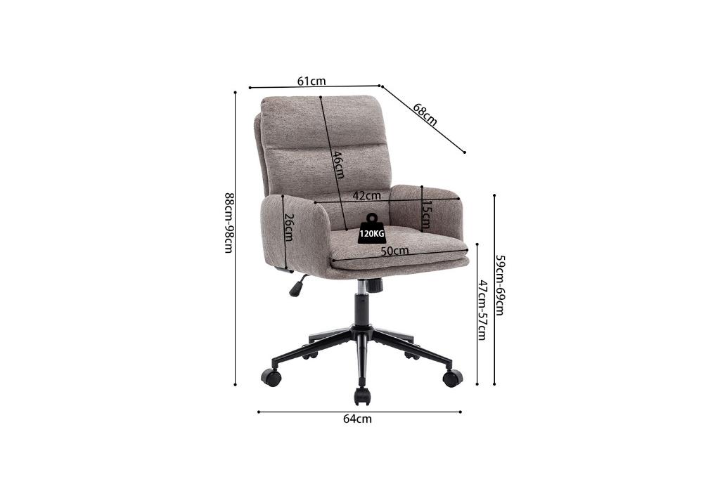 Nieuw bureaustoel beige grijs bruin 120 euro per stuk., Ophalen, Nieuw, Beige, Bureaustoel