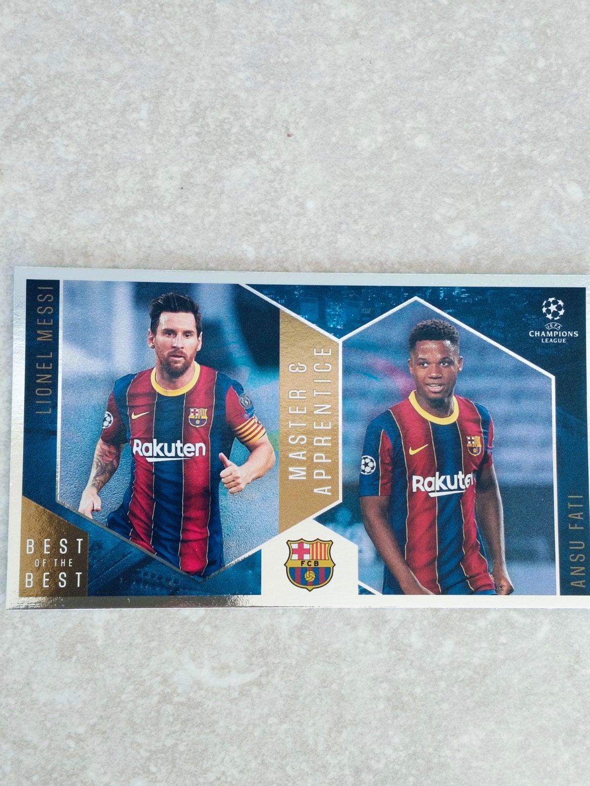 Topps best of the best 2020-2021 Lionel Messi & Ansu Fati, Ophalen of Verzenden
