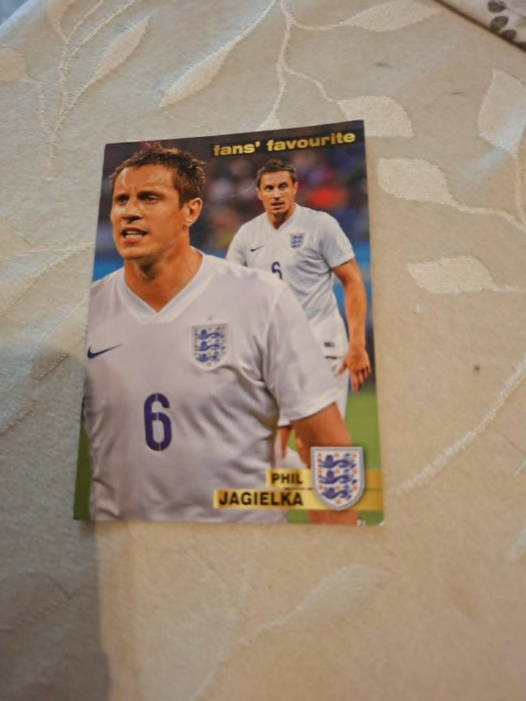 Panini / Voetbalkaart / Phil Jagielka / Engeland / EK 2016, Verzamelen, Ophalen of Verzenden, Zo goed als nieuw, Spelerskaart