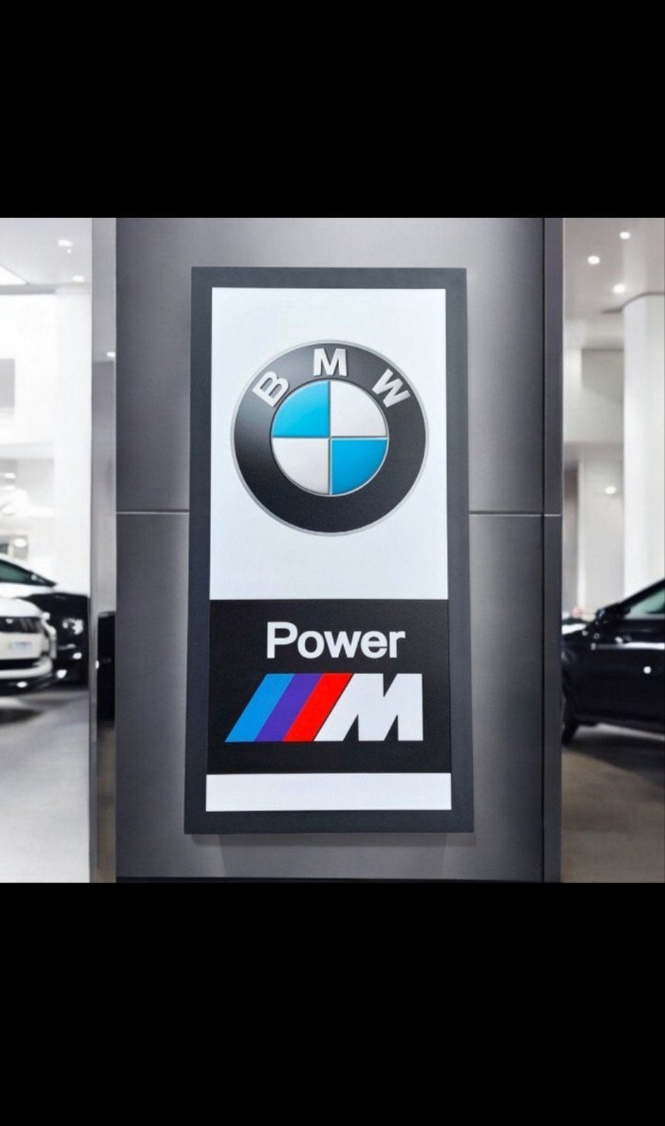 BMW M POWER – Lichtbak –, Maison & Meubles, Lampes | Autre, Enlèvement ou Envoi