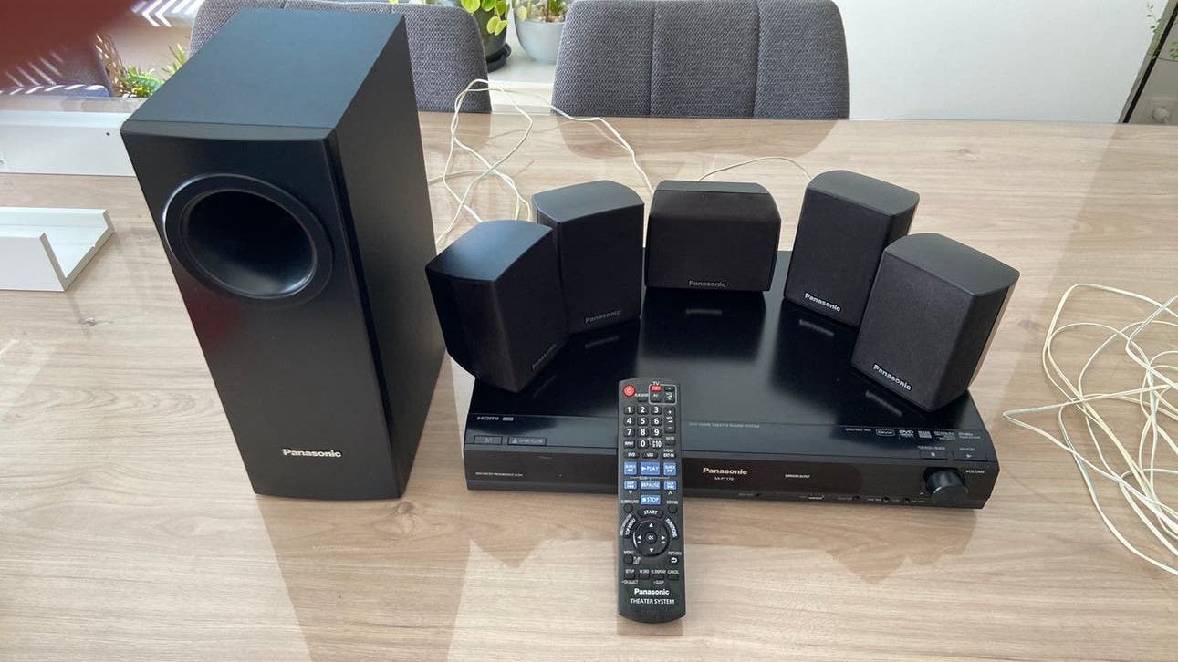 Surround home system Panasonic, TV, Hi-fi & Vidéo, Ensembles home-cinéma, Comme neuf, Lecteur DVD, Panasonic, Enlèvement